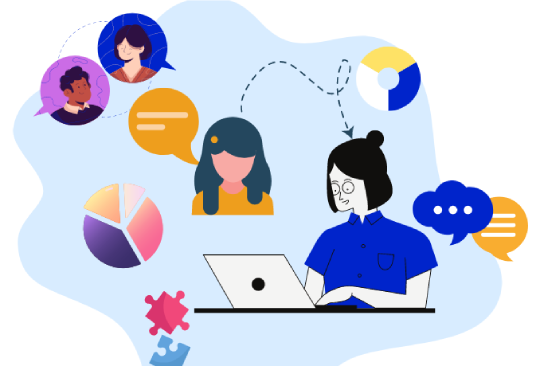 Customer support software monitoring and resolving issues seamlessly.